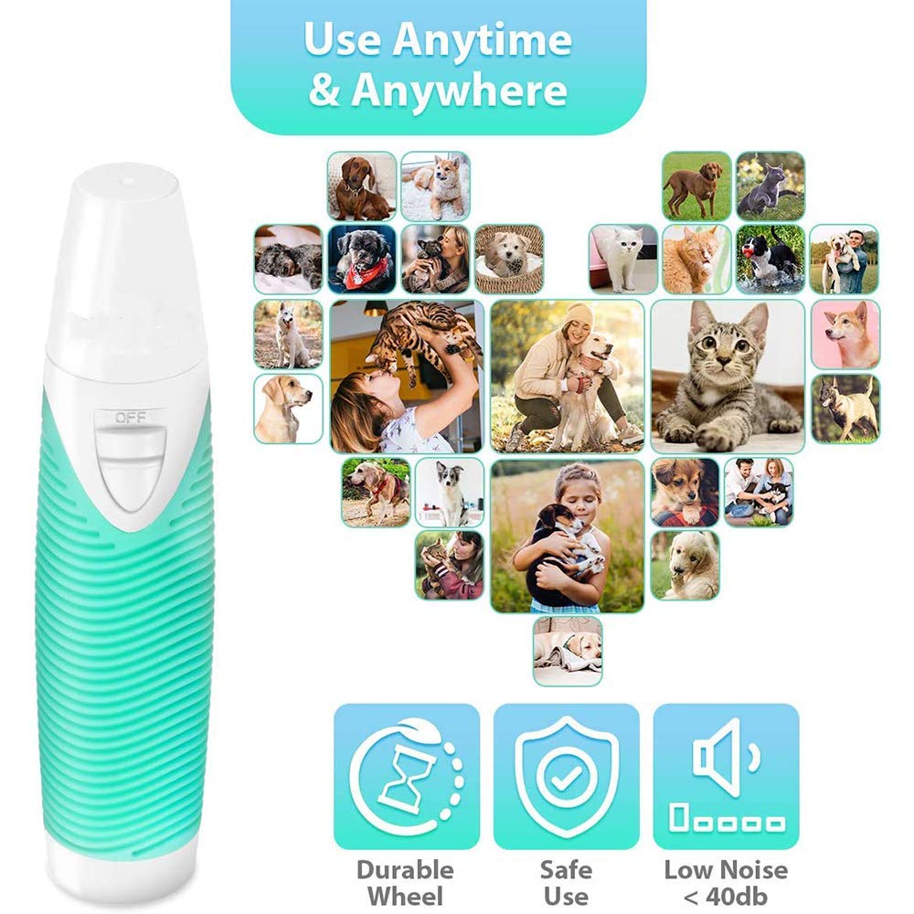 Smerigliatrice per Unghie per Cani, tagliaunghie per Animali Domestici tagliaunghie per Cani e Gatti di Taglia Piccola e Media con tagliaunghie per Cani