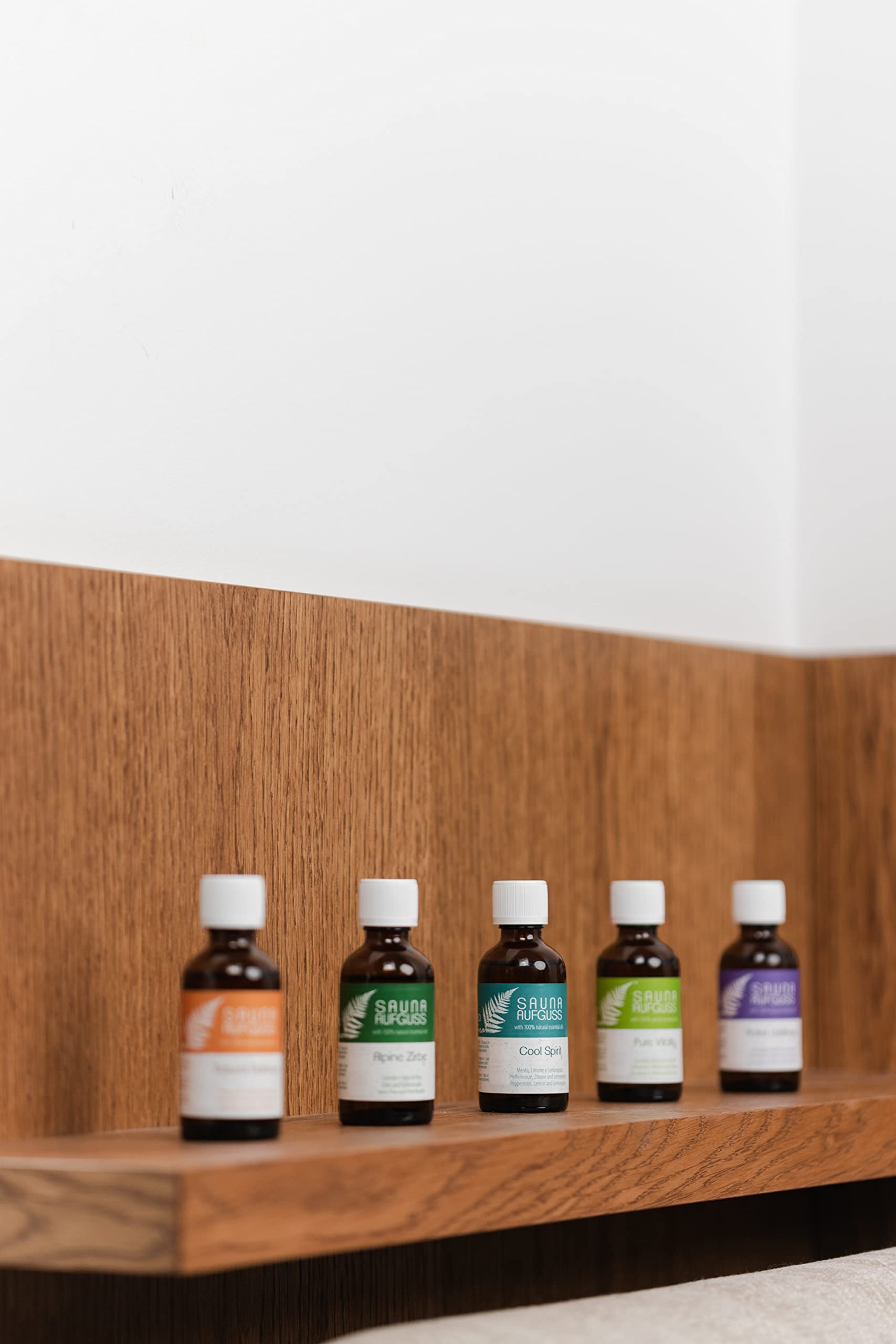 MySenso - Juego de 5 mezclas de aceites esenciales para SAUNA aufguss - 100% natural - 5x 50ml