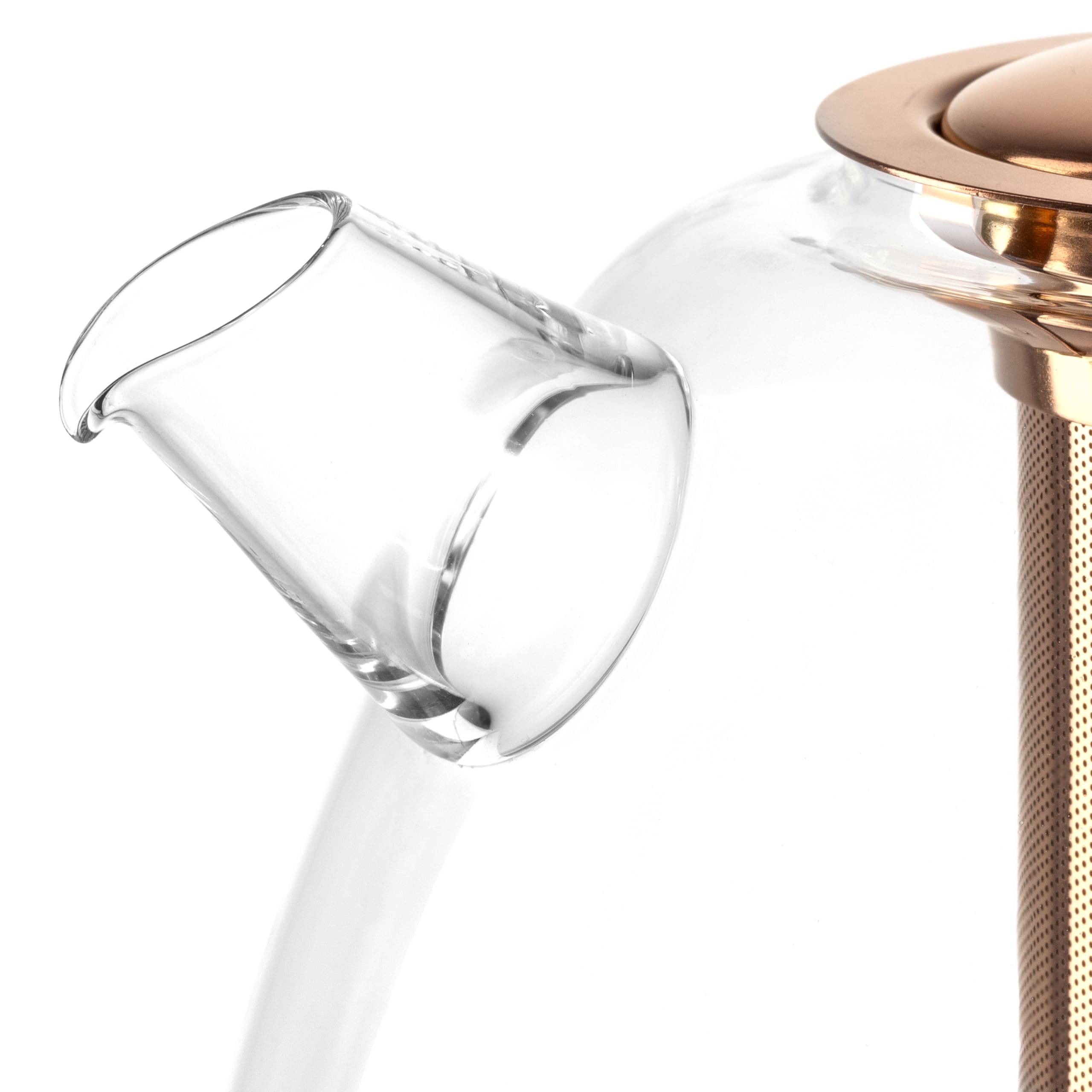 Théière Leonardo Tè Per Te 1,5L Verre Borosilicate - Infuseur Amovible Inox - Lavable Lave-vaisselle