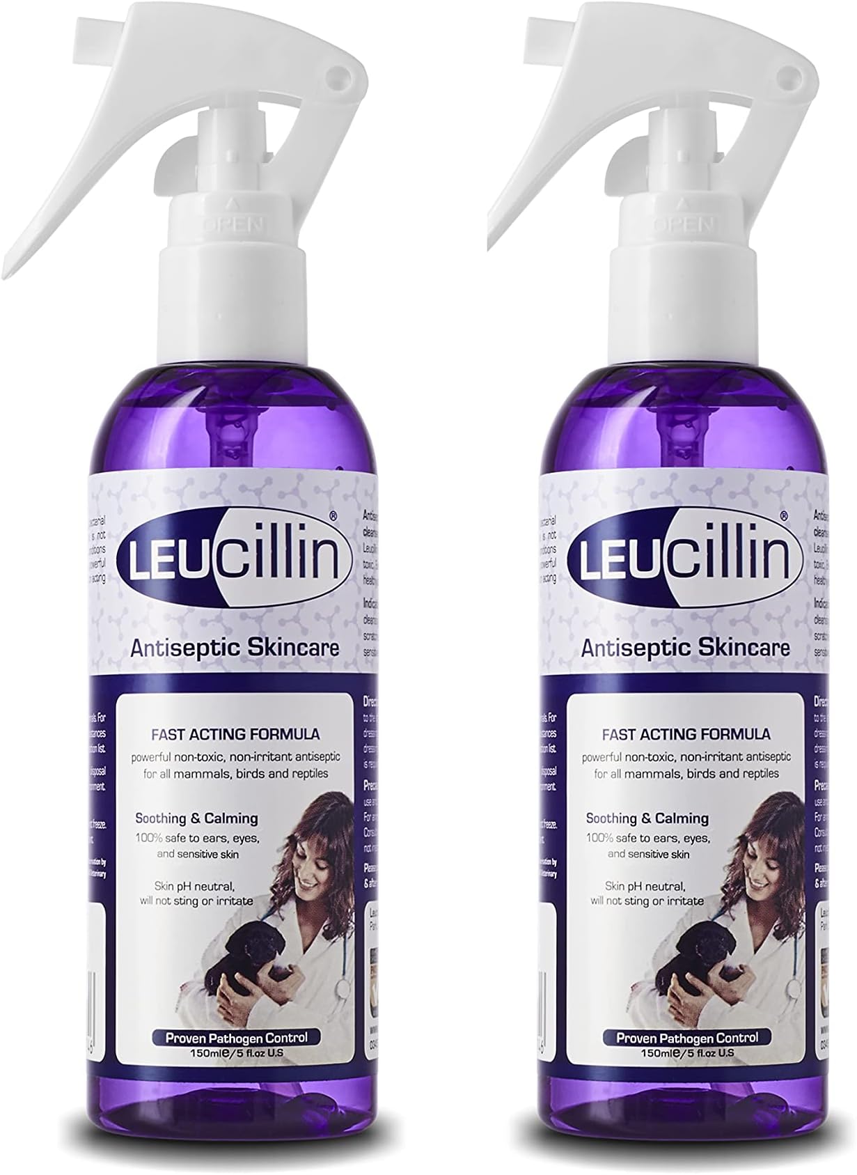 Natural Antiseptic Spray, 2 x 150ml