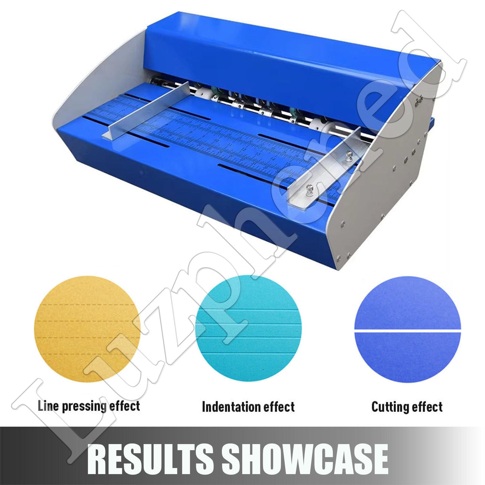 Cortador perforador de papel ajustable, máquina de puntuación de 460 mm para tarjetas, billetes, documentos, invitaciones