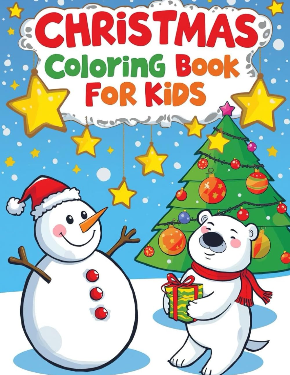 Coloring Book for Kids: Christmas Magic: Simple and Fun Holiday Coloring for Kids Ages 3-6