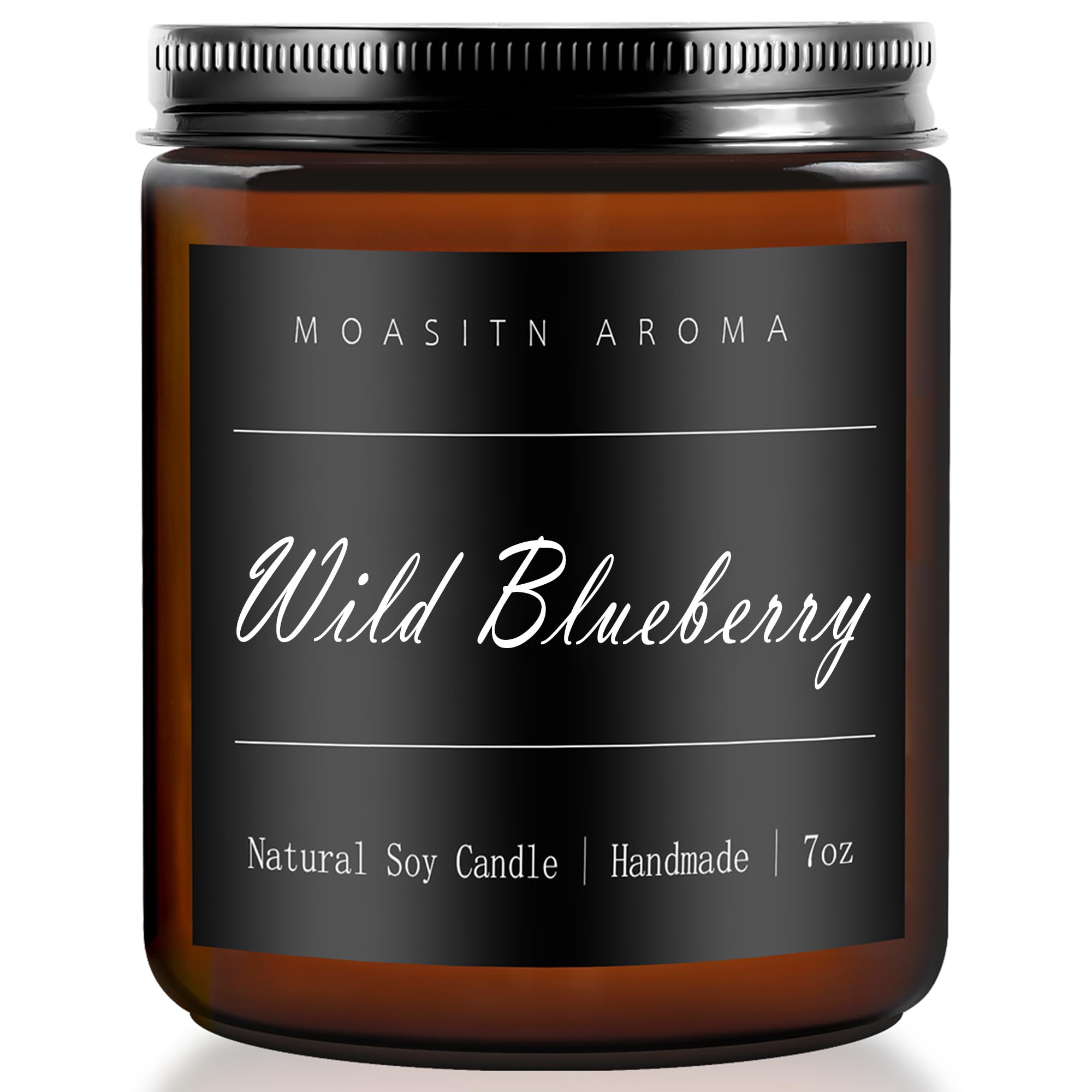 MOASITN Blueberry Highly Scented Candles for Home| Natural Soy Aromatherapy Candle| Handmade Long Lasting Jar Candle Gift for Women,Men as Birthday,