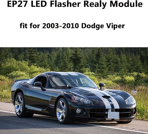 Miniatura 3 de Relé intermitente LED EP27 de 5 pines para Chrysler PT Cruiser 2001-05 | Dodge Neon 2000-05 | Dodge Viper 2003-10 | Señal de giro electrónica LED y