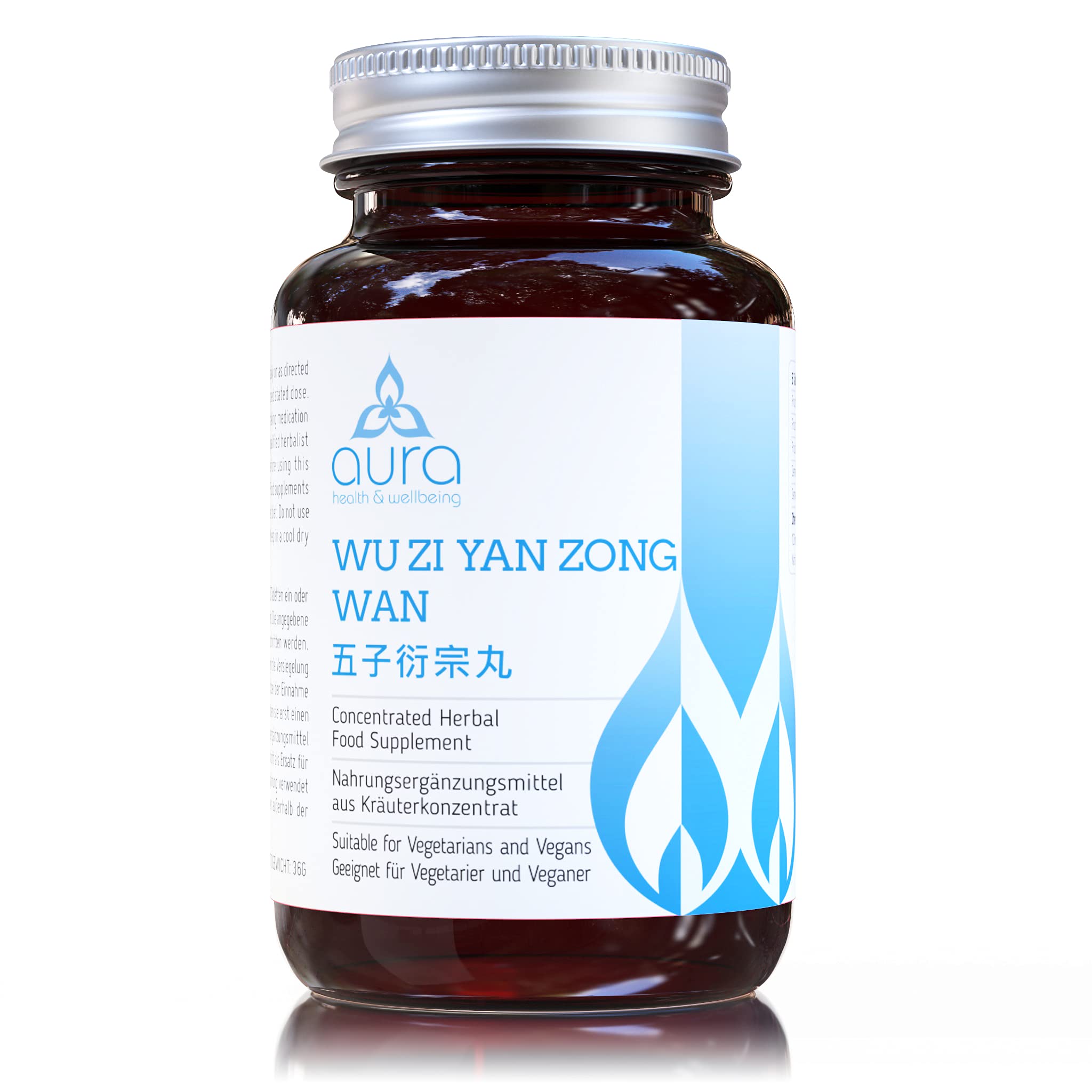 Wu Zi Yan Zong Wan 五子衍宗丸 (Dodder Seeds & Goji Berries), 5:1 Concentration Ratio, 4-9x More Concentrated Than Other Brands, Vegan Friendly, Gluten-Free, Non-GMO, Authentic Natural Herbs, 60 Tablets
