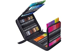 Sanipoe Premium Dual Tip Brush Pens | Unparalleled Artistic Expression with 100 Vibrant Watercolor Hues