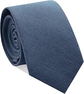 Sage Green Ties for Men 2.5'' Cotton Skinny Tie Solid Color Neckites for Wedding Business Graduation Party