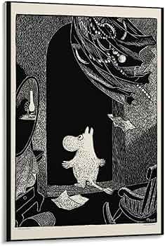 Amazon.co.jp: ムトポスターイラストアートトーベヤンソンポスター