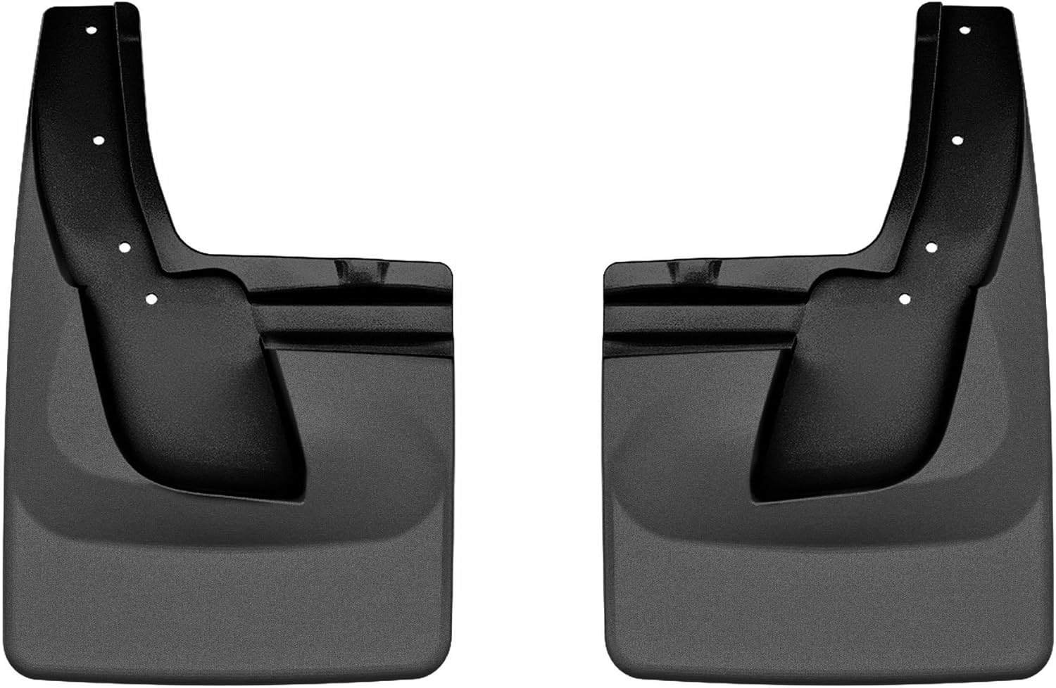 WeatherTech Custom No Drill Splash Guard MudFlaps for RAM Ram 1500, Ram Truck 1500, Rear Pair (120185), Black
