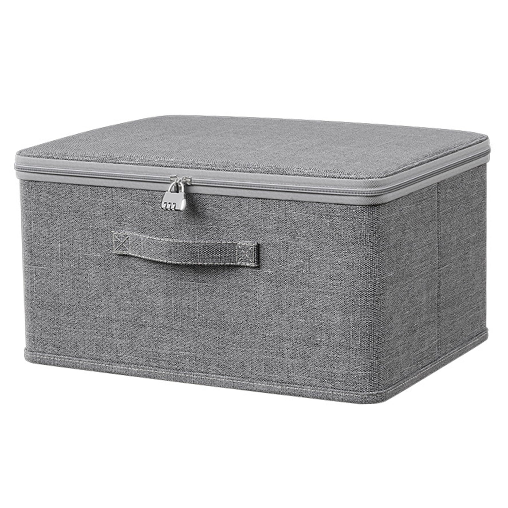 Boîte de rangement pour vêtements avec couvercle et bacs pliables pour jeans t-shirts et pulls