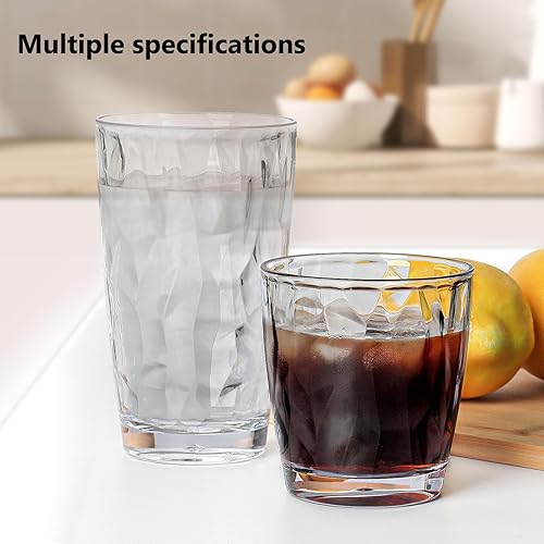 Miniatura 7 de Topsky Vasos de plástico reutilizables, a prueba de roturas, vasos de plástico irrompibles, vasos de plástico irrompibles para bebidas y jugos