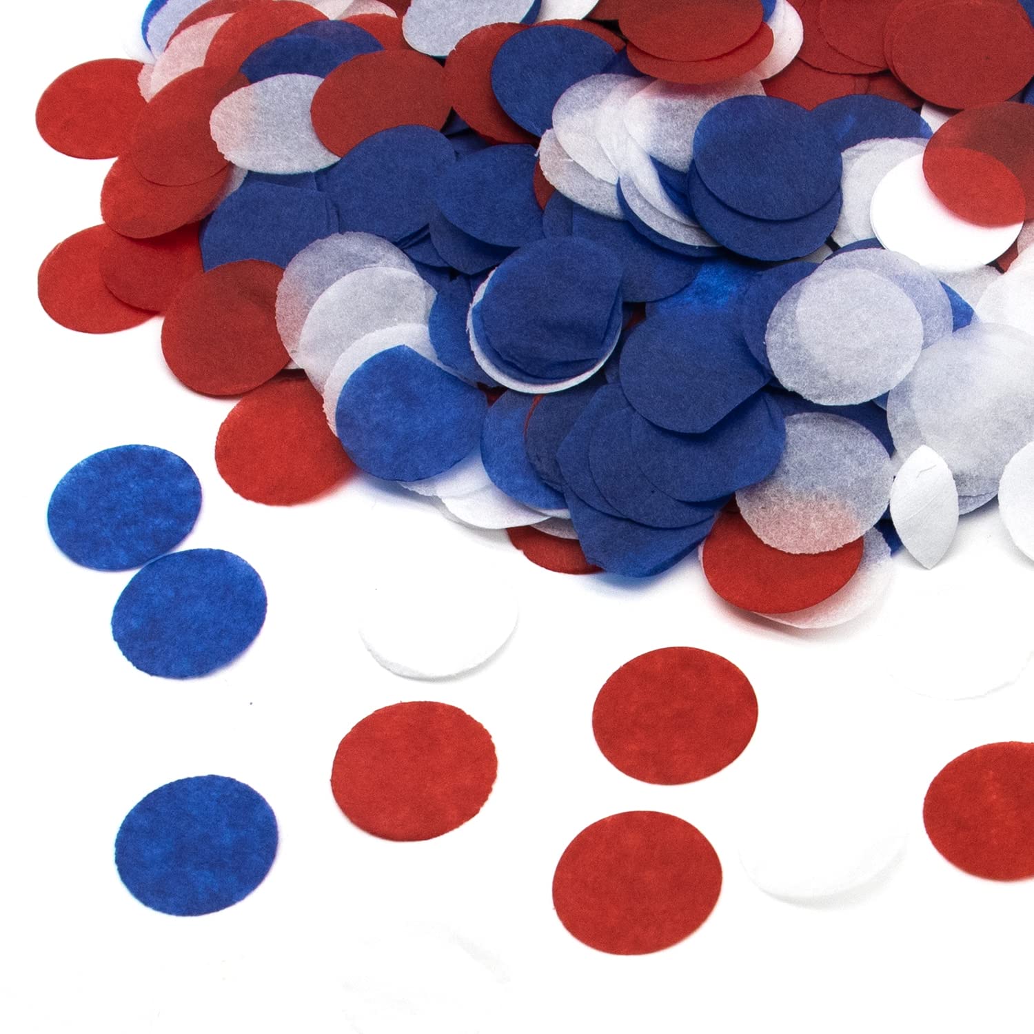 Red White and Blue Confetti, 30g Round Tissue Table Confetti King Charles III Coronation Decorations Union Jack Party Confettis for Celebrating King Charles Coronation A7HBLZX