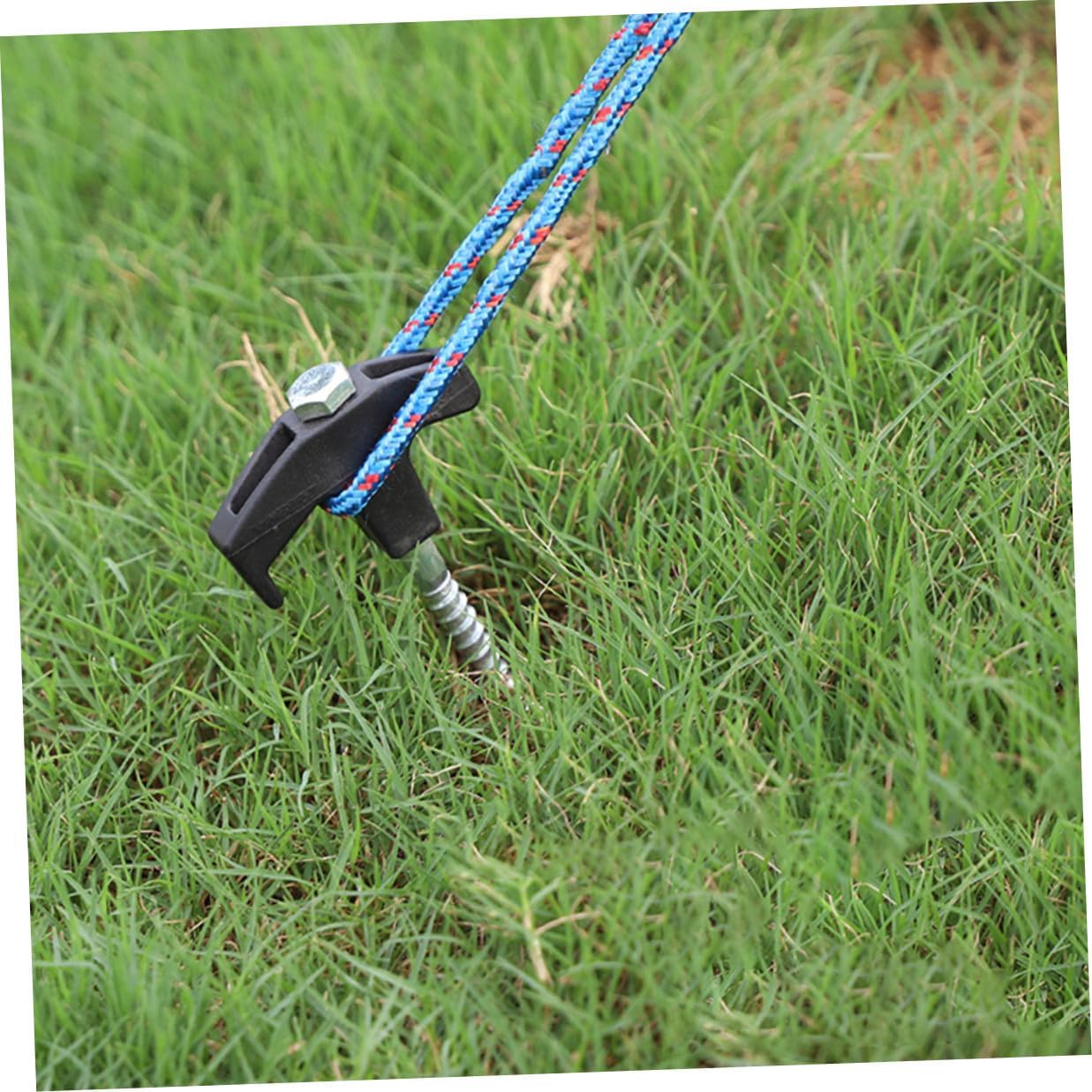Heavy Duty Camping Tent Stakes Steel Ground Pegs Set 22pcs Canopy Stakes for Outdoor Camping and Tent Windproof Anchoring