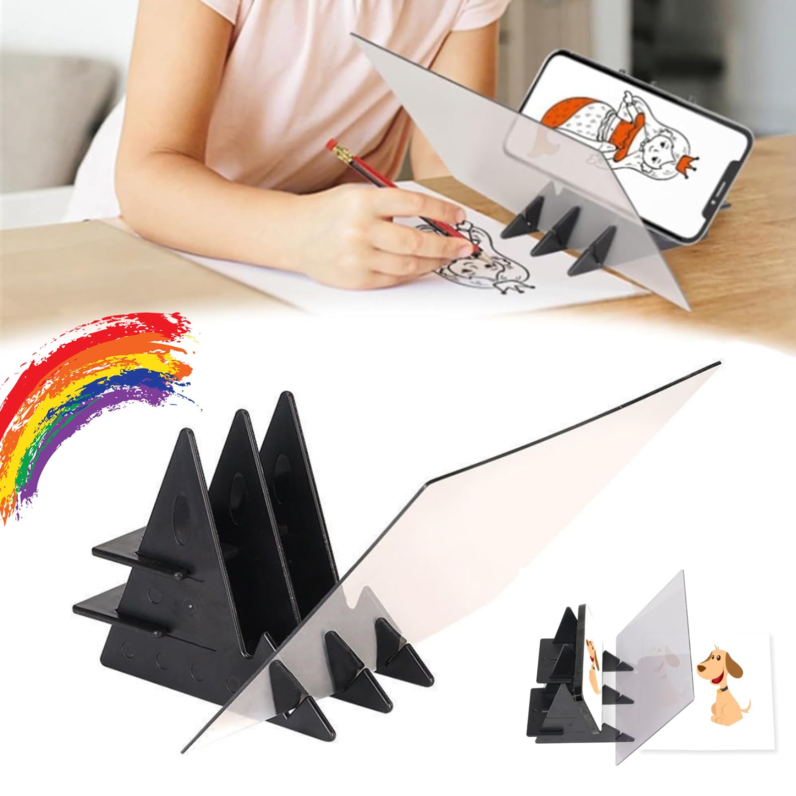 Ezee Sketch, Ezee Sketch Tracing for Phone, Art Projector for Tracing, Tracing Projector for Drawing, Projection Copy Drawing Board, Drawing Projector for Kid Artist Beginners (6 in)