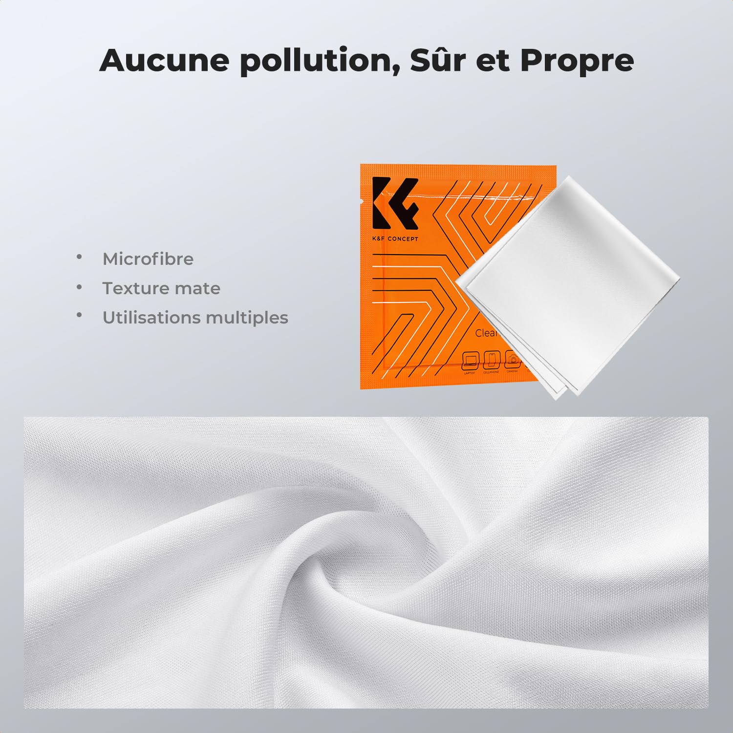 K&F CONCEPT Bagues d'adaptation 55-67mm Step up Ring pour Filtre 67mm vers Objectif 55mm et Chiffon