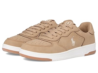Polo Ralph Lauren Kids Masters Court (Big Kid) Boys Shoes Khaki : 6 Big Kid M, Synthetic