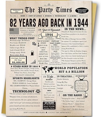 Miniatura 8 de Tarjeta de cumpleaños número 76 para mujeres y hombres, regalos de cumpleaños grandes para mamá, papá, abuelo, abuela, decoraciones retro de