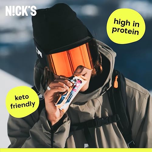 Miniatura 7 de Nick's Protein Bars - Paquete variado de barras de chocolate con alto contenido de proteínas, bajas en calorías, bajas en carbohidratos, bocadillos