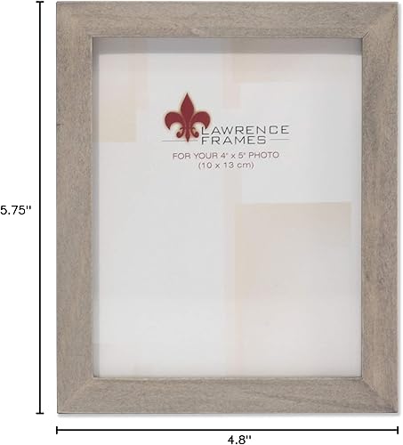 Vista 135 de Lawrence Frames Marco de fotos de madera de nogal, colección de galería, nogal claro, 2.5 x 3.5 pulgadas