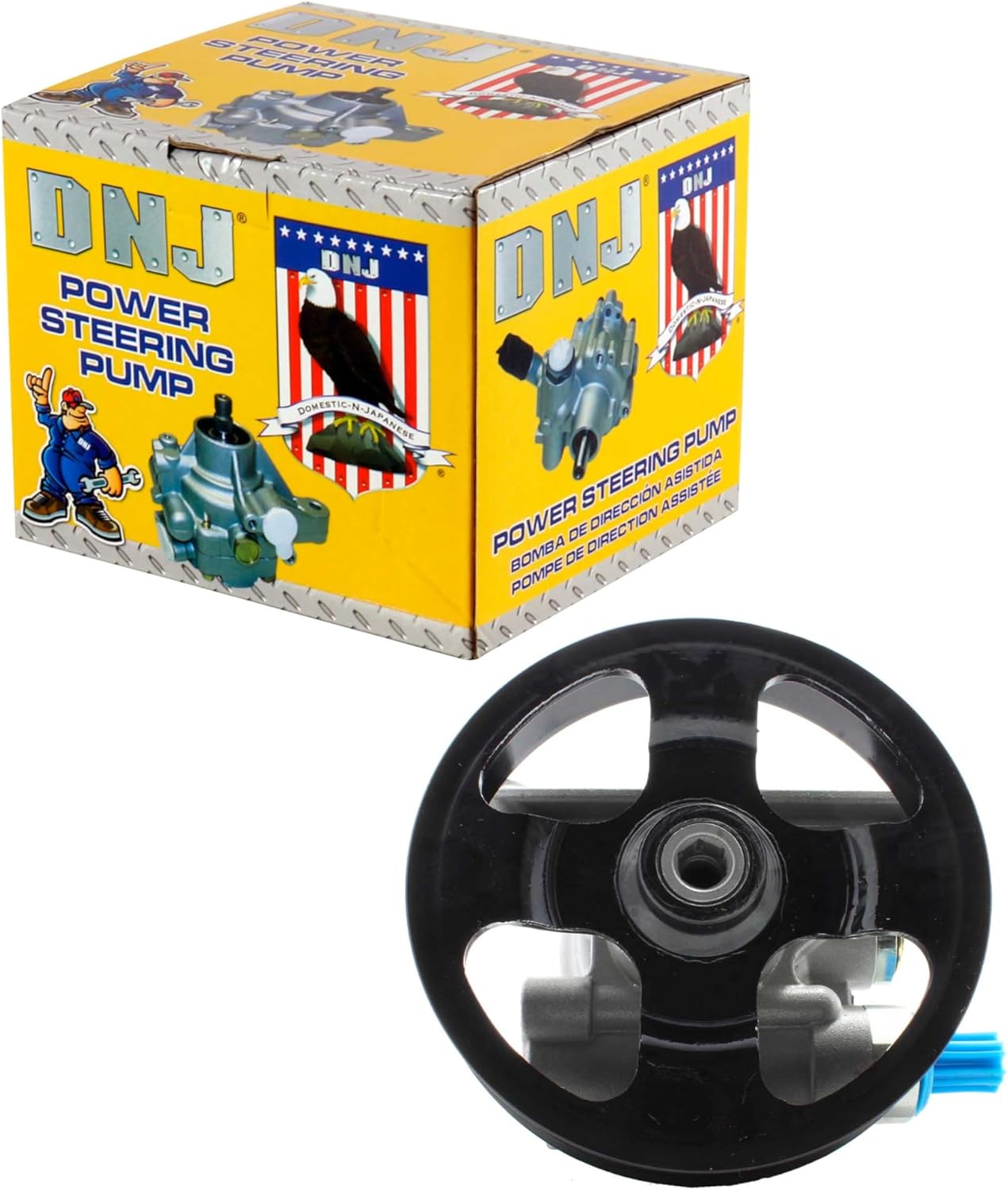 DNJ PSP1317 New Power Steering Pump for 2006-2010 Mazda 3 5 2.3L L4 16V DOHC 2260cc
