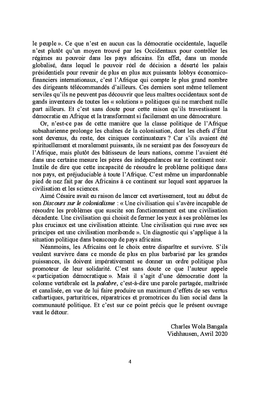 La participation démocratique: Regards sur l’Afrique