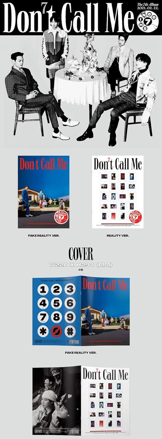 TSCTBA SELPONT inee Don't Call Me 7th Album Photobook Version Fake Reality Cover CD+1p Folding Garden Sculpture Outdoor Decoration