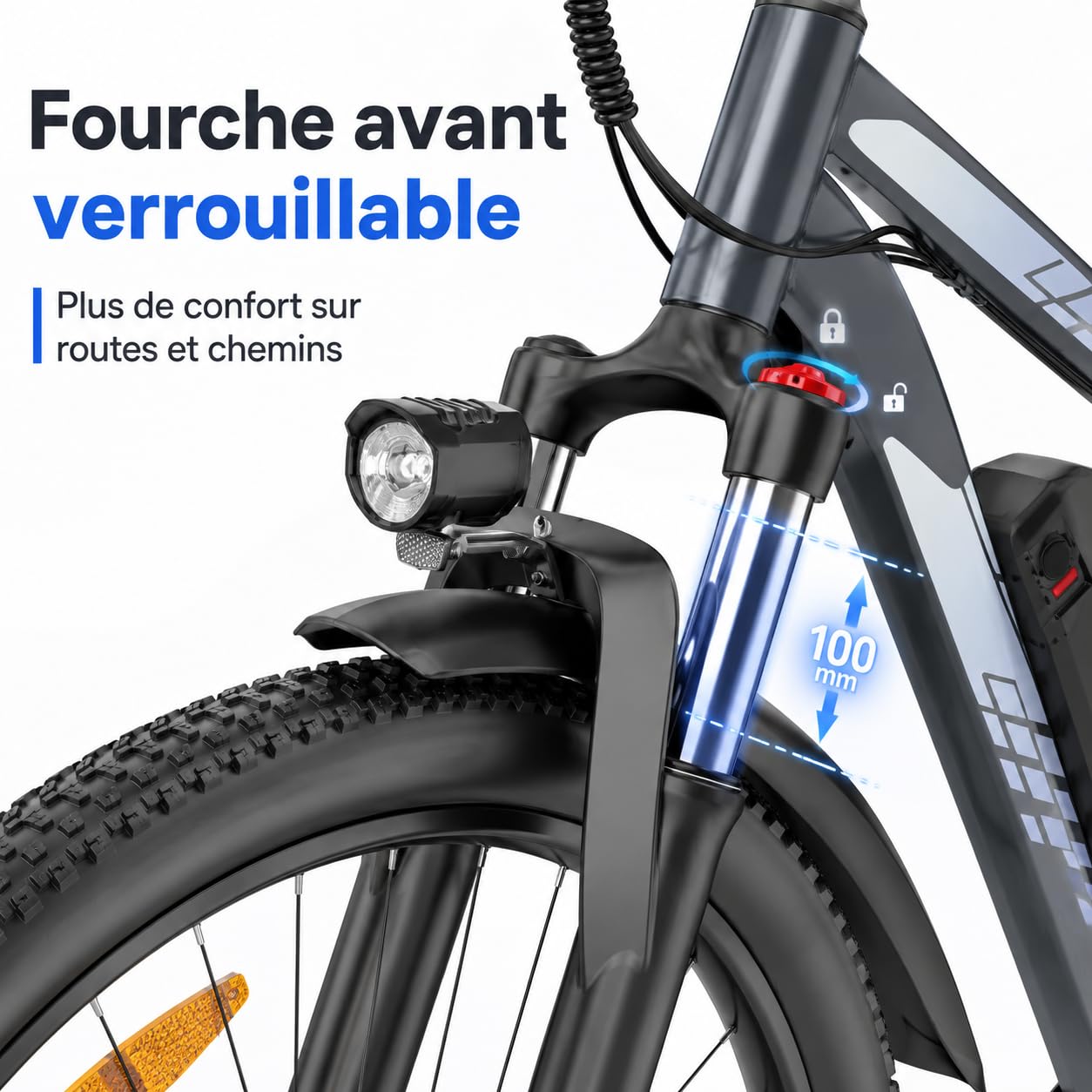 C29 Pro Vélo Électrique VTT 29 Pouces, Batterie 48V 20Ah, Autonomie 120 km, Freins Hydrauliques, 21 Vitesses, 63Nm, Cadre Aluminium