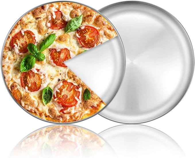 Beasea Pizzablech Aus Aluminium – Runde Backform Für Pizza, 29,1 Cm Ø, Hitzebeständig Bis 300°C, Ideal Für Ofen & Küche