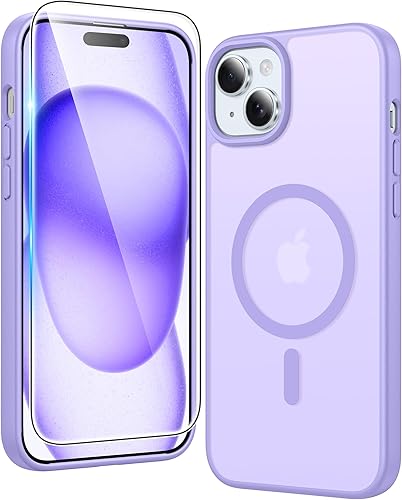 Miniatura 594 de Fntcase Funda para iPhone 15 Plus y 14 Plus de 6.7 pulgadas, magnética, a prueba de golpes de grado militar, antiamarilleo, delgada, protectora
