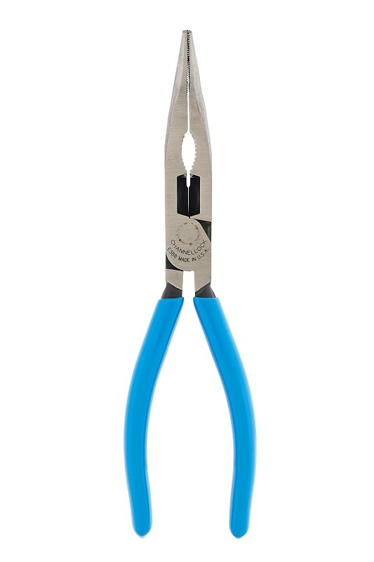 Alicate de Bico Longo Curvo Channellock E388 Channel Lock 388 em Aço-carbono, 19,1 cm