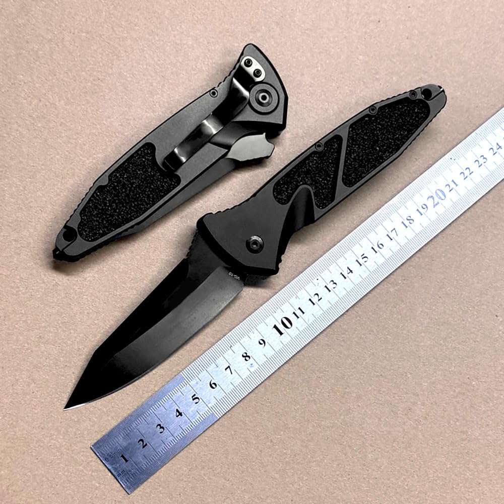 Joa Schwarz taschenmesser Alu klappmesser VG10 faltmesser tanto Einhandmesser Multi Jagdmesser Outdoor EDC Messer Survival Neck knife Messer,Geschenke für Männer
