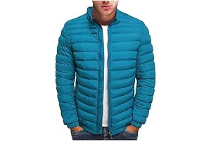RTRDE Ultra Lightweight Black Puffy Jacket for Men