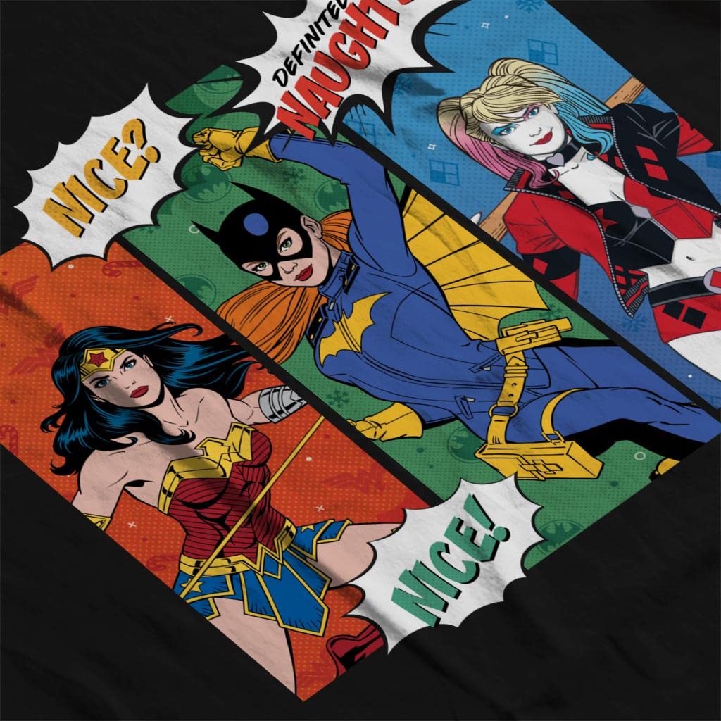 All+Every Justice League Christmas Naughty Or Nice Men's Sweatshirt