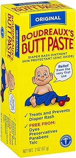 Boudreaux's Butt Paste Diaper Rash Ointment | Original Formula | 2-Ounces Tube | 1-Unit