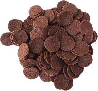 Playfully Ever After Cocoa Brown Craft Felt Circles (1.5 Inch - 94pc)