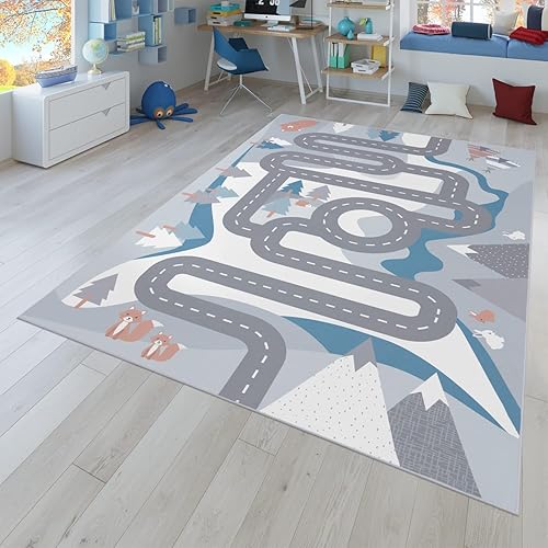 Miniatura 19 de Paco Home Alfombra infantil de animales salvajes con jirafa y mono león en color beige, tamaño: 2'8" x 4'11"