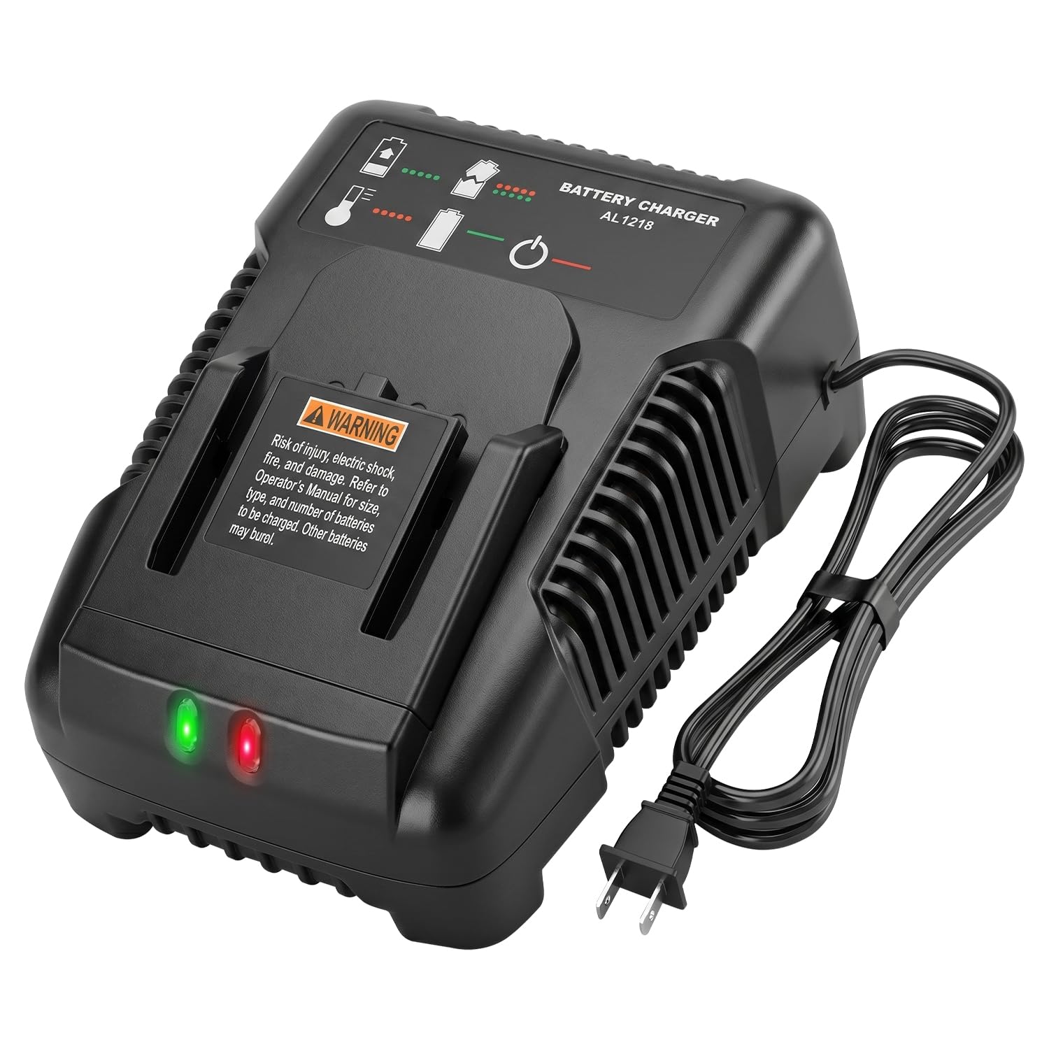 18V Battery Charger Compatible with Ridgid 18V NiCad/Lithium Ion Battery