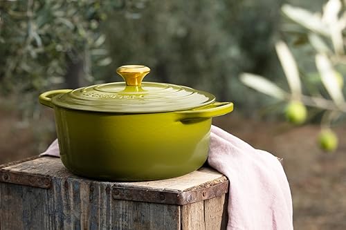 Miniatura 30 de Le Creuset 9 Qt. Signature Horno holandés redondo con pomo de acero inoxidable grabado Artichaut