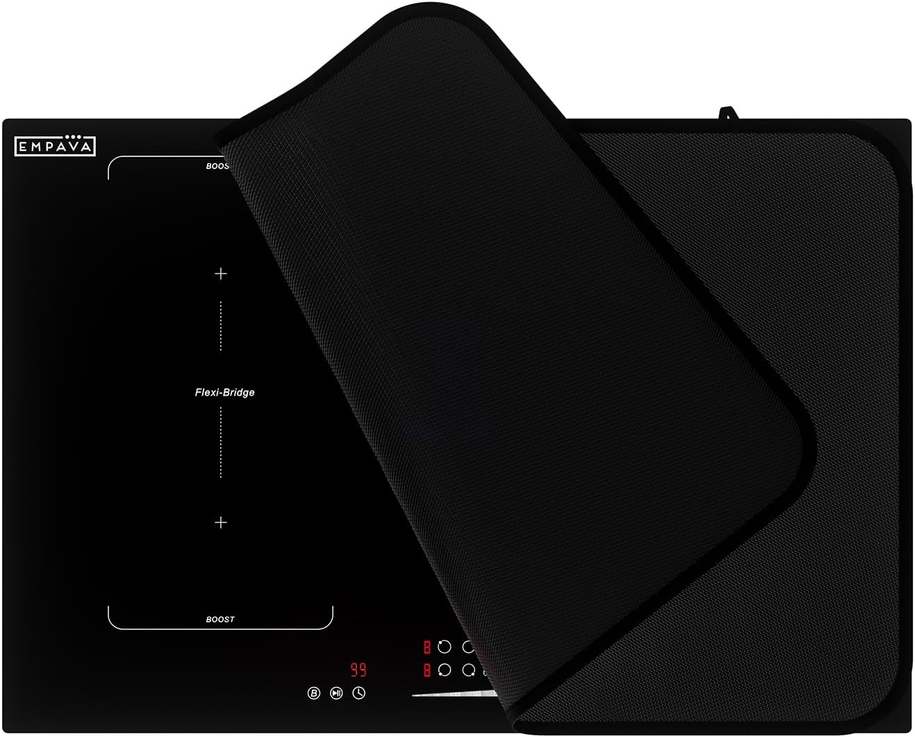 Empava Induction Cooktop Protector Covers Mat, Black (30"X20")