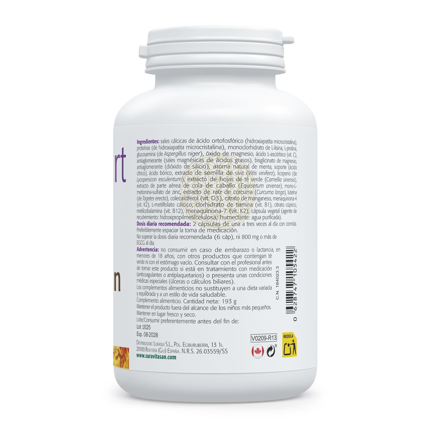 SURA VITASAN Osto-Fort Pack de 2 x 180 (360 Cápsulas) | para Salud Ósea y Dental, con Hidroxiapatita Microcristalina, Vitaminas D3 y K2, Minerales, Extractos y Aminoácidos