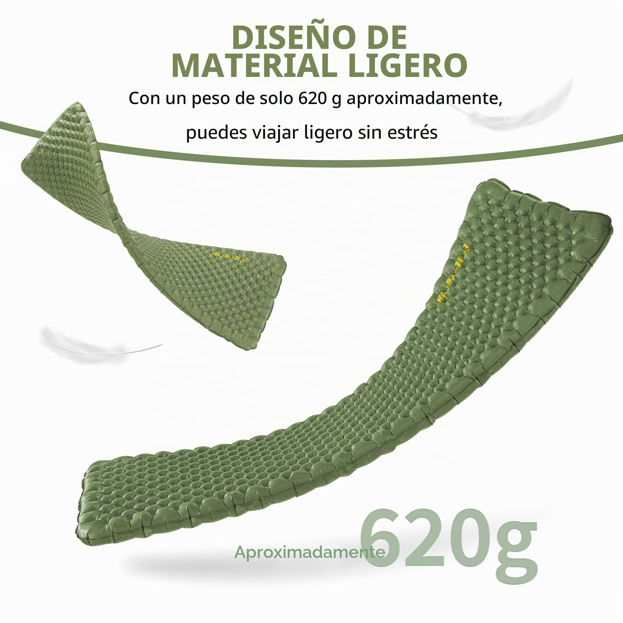 Naturehike Colchoneta autoinflable y hinchable para acampar, esterilla de dormir portátil, colchón de aire individual para trekking, senderismo, montañismo y mochilero