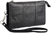 Genuine Leather Case and Compatible Handbag for Nokia 2720 Flip 2019 - Black