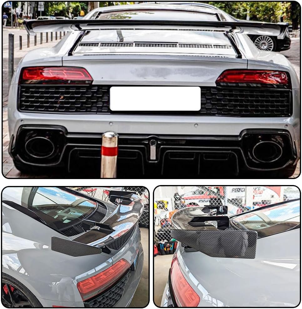 Dry Carbon Fiber Rear Trunk Spoiler Compatible with Audi R8 Coupe 2-Door 2022 2023 Racing Rear GT Wing Spoiler Factory Outlet