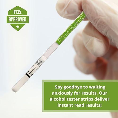 Miniatura 6 de ETG Strips - Tiempo de detección de 80 horas, detección rápida con alta sensibilidad, lectura instantánea, resultados en 5 minutos, paquete de 25