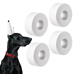 4 Pcs 1 Inch Ear Tape for Dog Ears Dog Ears Stand up Care Tape Breathable and Easy