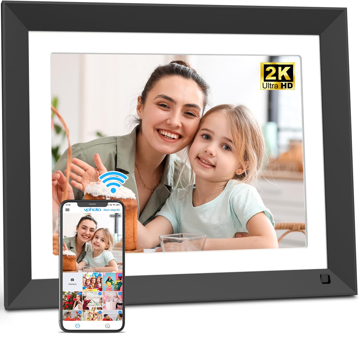Amazon.com : FULLJA 11 Inch WiFi Digital Picture Frame 16GB