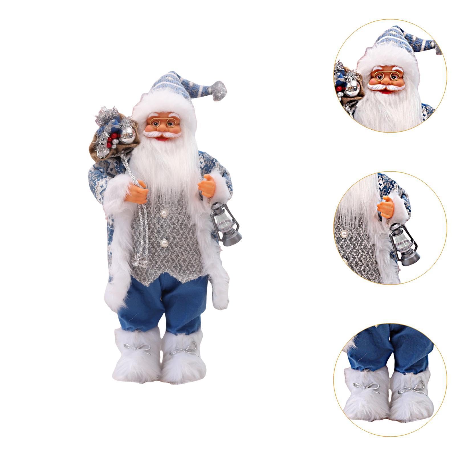 Amagogo Weihnachtspuppe, Weihnachtsmann-Figur, Weihnachtsmann, Weihnachtsmann-Figur, 60 cm/23 Zoll hoch, für die Dekoration des Weihnachtszimmers und des Kamins