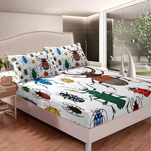 Juego de sábanas de plumón de pavo real para niños, niñas, adolescentes, con estampado de plumones, transpirable, estilo bohemio, decoración de la