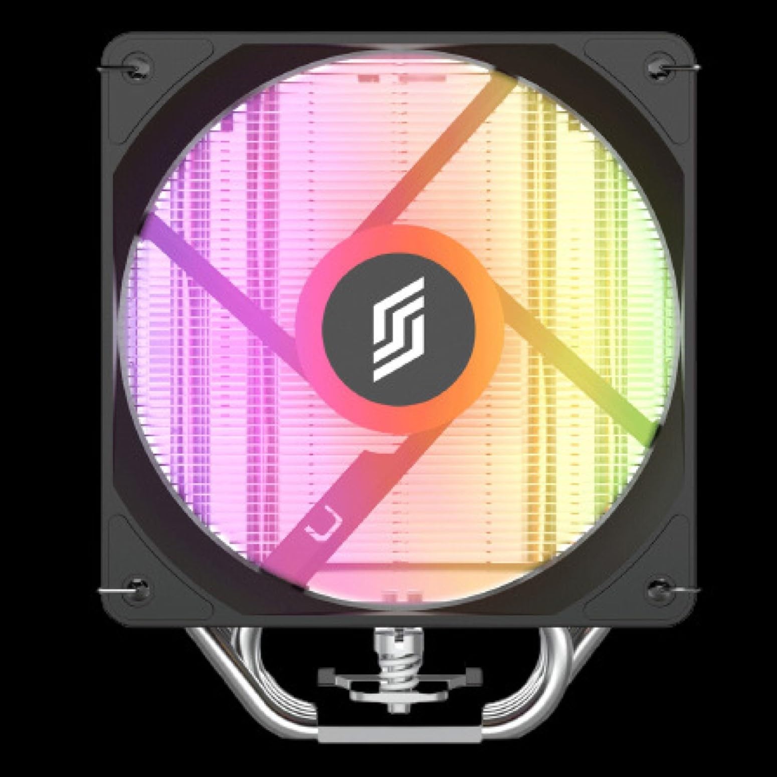 Bora Air Cooler, 5 tubi di calore in rame, ventola PWM silenziosa da 120 mm, illuminazione A-RGB, TDP fino a 215 W, compatibile con Intel LGA 115X/1200/1700/1851 e AMD AM4/AM5