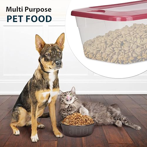 Miniatura 5 de DecorRack 9 contenedores de almacenamiento de plástico transparente, cajas de zapatos de 6 cuartos de galón, apilables, caja de almacenamiento de